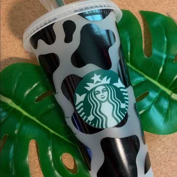 Cow print Starbucks cup